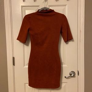Burnt Orange Body-con sweaterdress